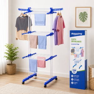 TENDEDERO DE ROPA PLEGABLE 3 NIVELES