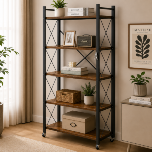 Estante Organizador Multiusos Metálico 5 Niveles Rueda